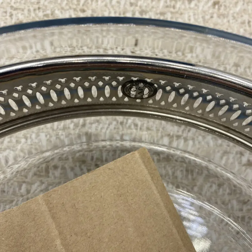 GODINGER SILVER ART COMPANY SILVER PLATED ROUND BUFFET SERVER 2 QUART